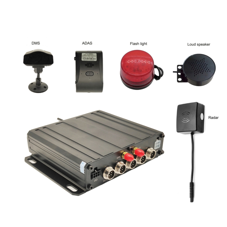 DSM04A intelligent 4 CH 4G MDVR with DMS camera for fleet management